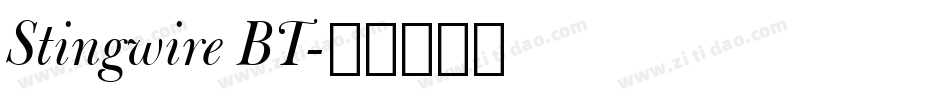 Stingwire BT字体转换